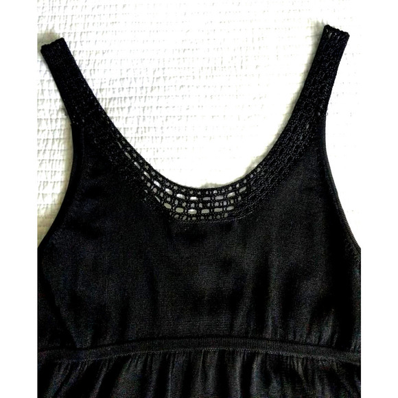 Banana Republic XS Black Crochet Evening Top New* - Picture 4 of 7